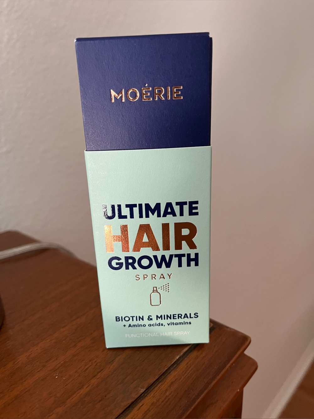 Moérie Ultimate Hair Growth Spray - Mint & Navy